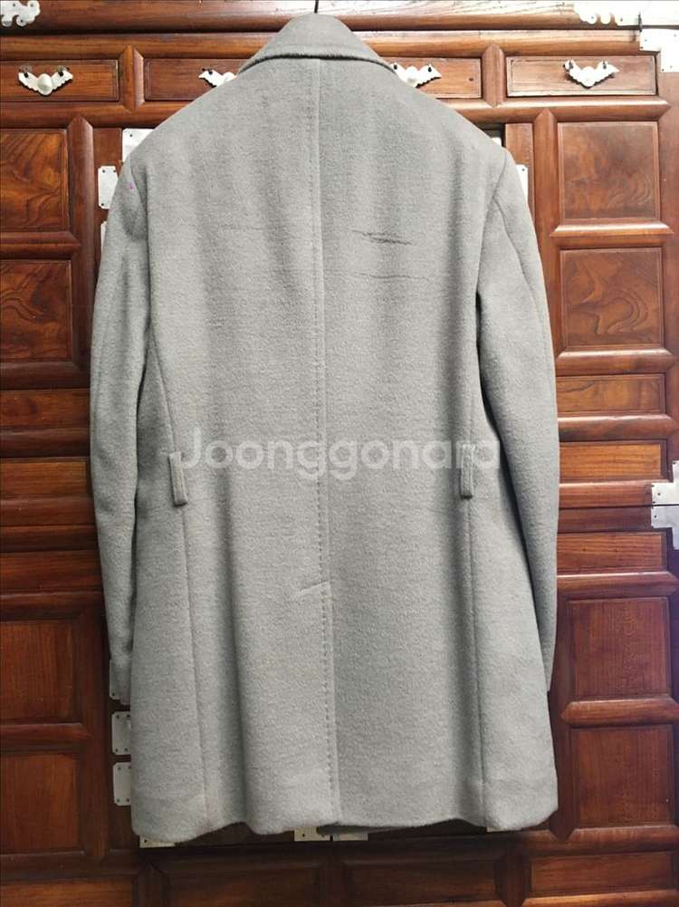 엠비오 라이트그레이 앙고라 더블코트 95사이즈--1