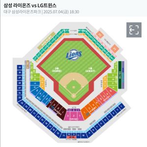 7/4 (금) 삼성 vs lg 스카이상단 3연석