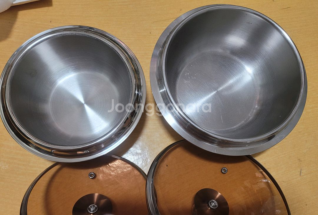 밀양도자기 스테인레스 304 통삼중 가마솥 2종--1