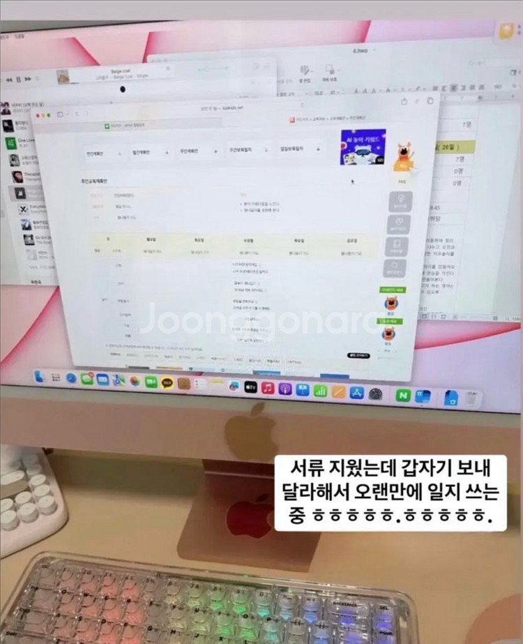 아이맥(고급형)m1 8GB 256GB 24인치--7