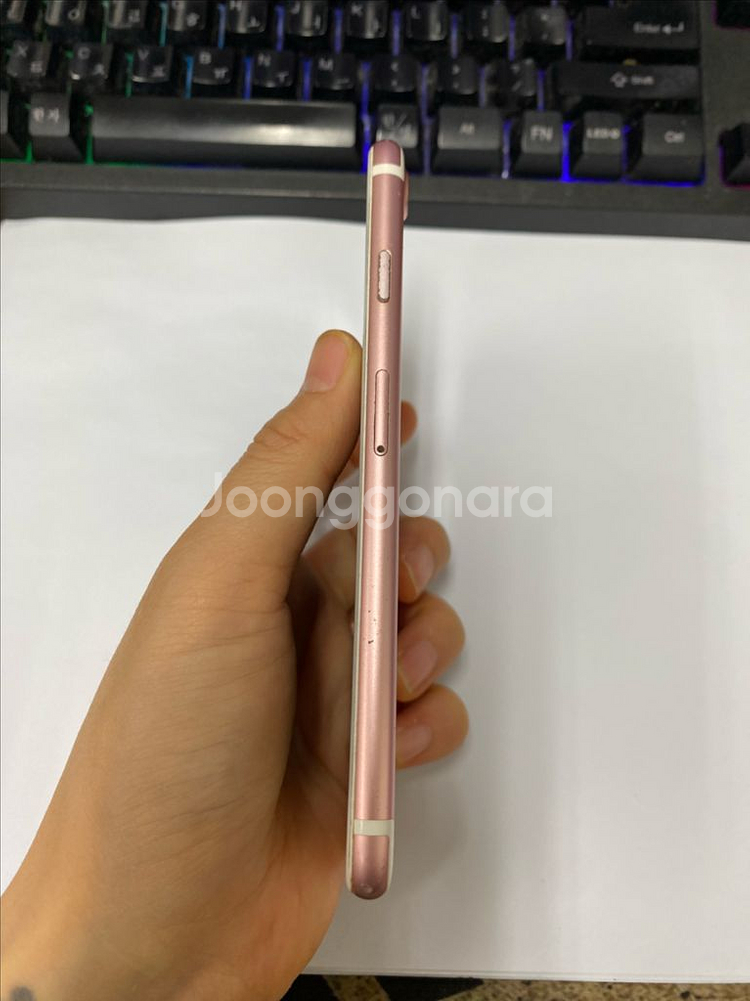 아이폰7 로즈골드 액정 SS급 128GB 배터리100%--5