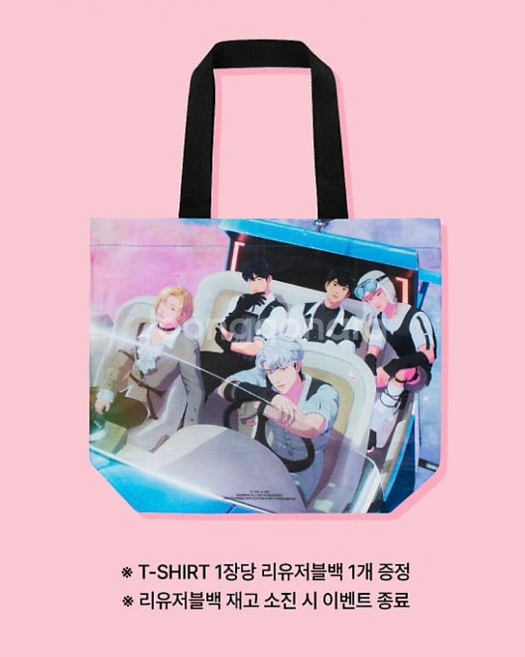 플레이브 MD 티셔츠 블랙, 볼캡, 리유저블백, 포스터--2
