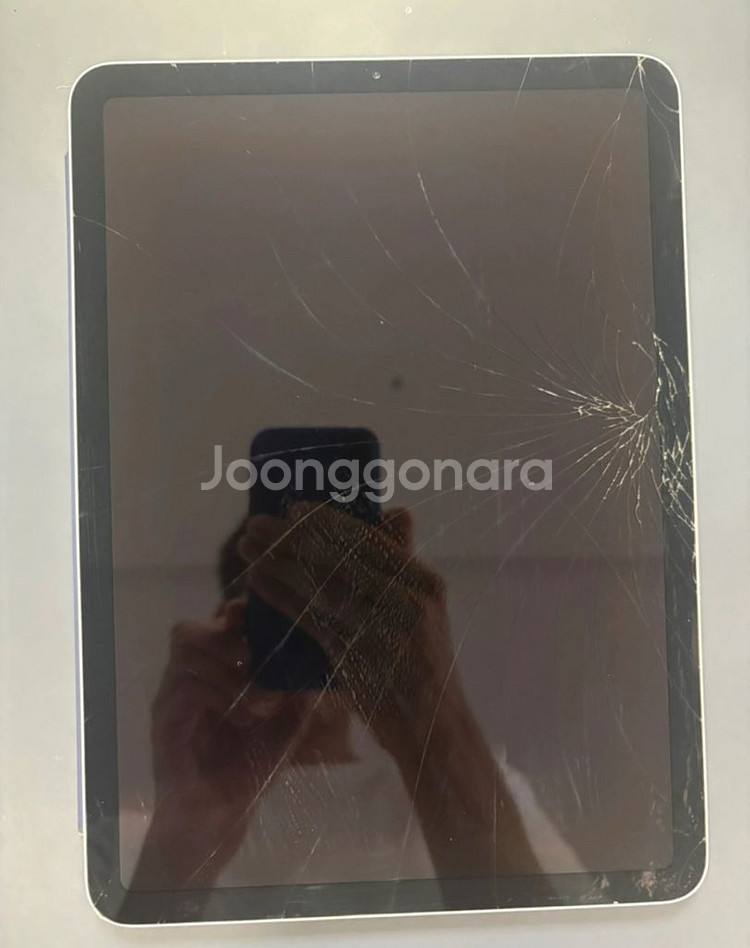 (액정 파손)아이패드 에어 4 스카이 블루 64G--1