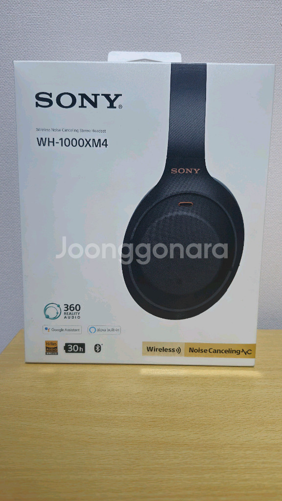 소니 WH-1000XM4 블랙 헤드폰--0