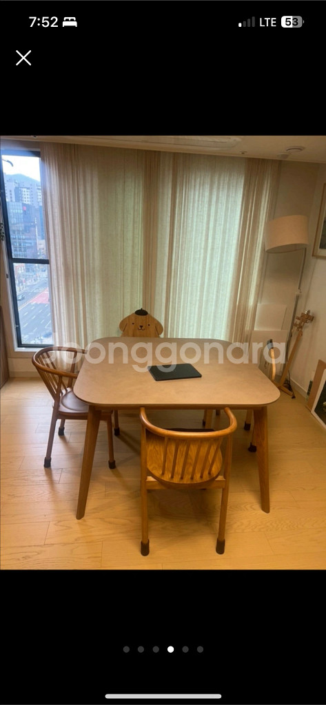 몽키우드 세라믹 식탁 세트--2