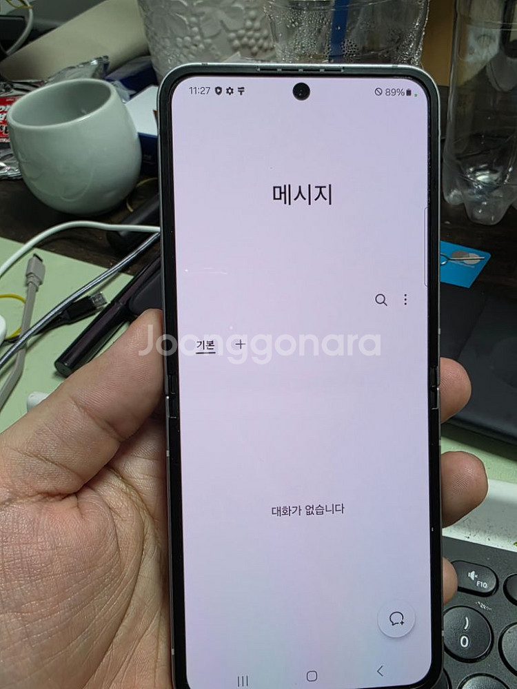 (5573)갤럭시z플립6 256gb 깨끗한기기 판매--4
