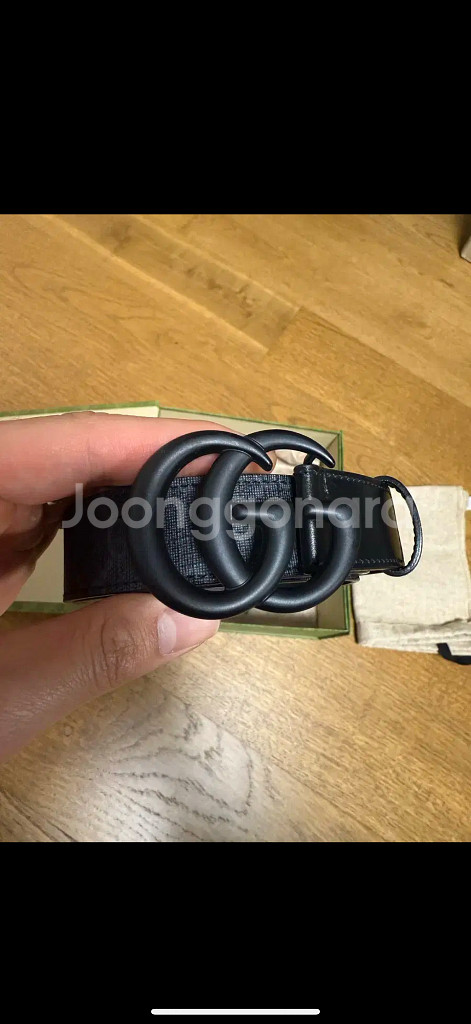 구찌 마몽 슈프림 벨트 올블랙(95) 새상품 구성품 풀--2