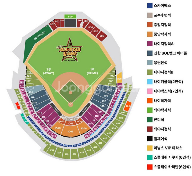 2025 KBO 올스타 외야지정석 2연석--0