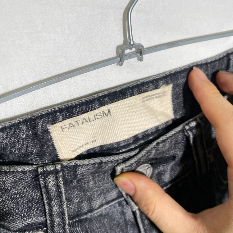 44)페이탈리즘 CRUDE 와이드 데님 청바지 이미지