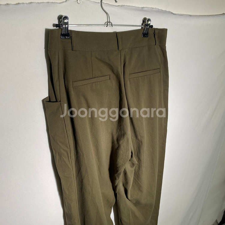 M)여성 와이드핏 투턱 치노팬츠 면바지--2