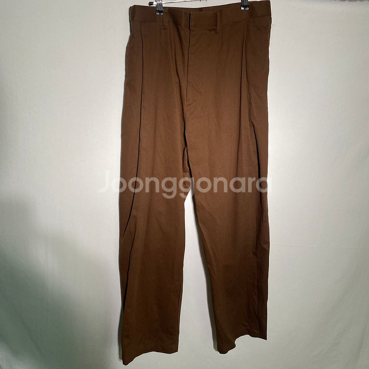M)MOOD 와이드투턱 치노팬츠 면바지--2