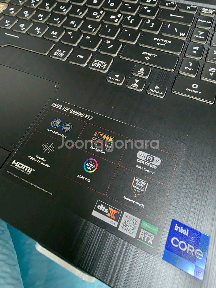아수스 TUF17 F17 i9 게잉노트북--1