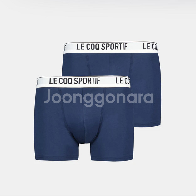 [새상품] 르꼬끄 스포르티브 남성팬티 박서 브리프 2매--0