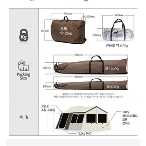 듀랑고 캐빈와이드 텐트 + 겨울 눈감상용 TPU패널