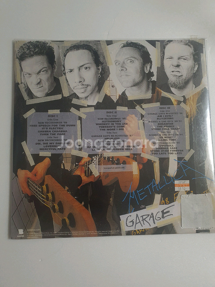 메탈리카 Garage Inc 3lp 미개봉--1