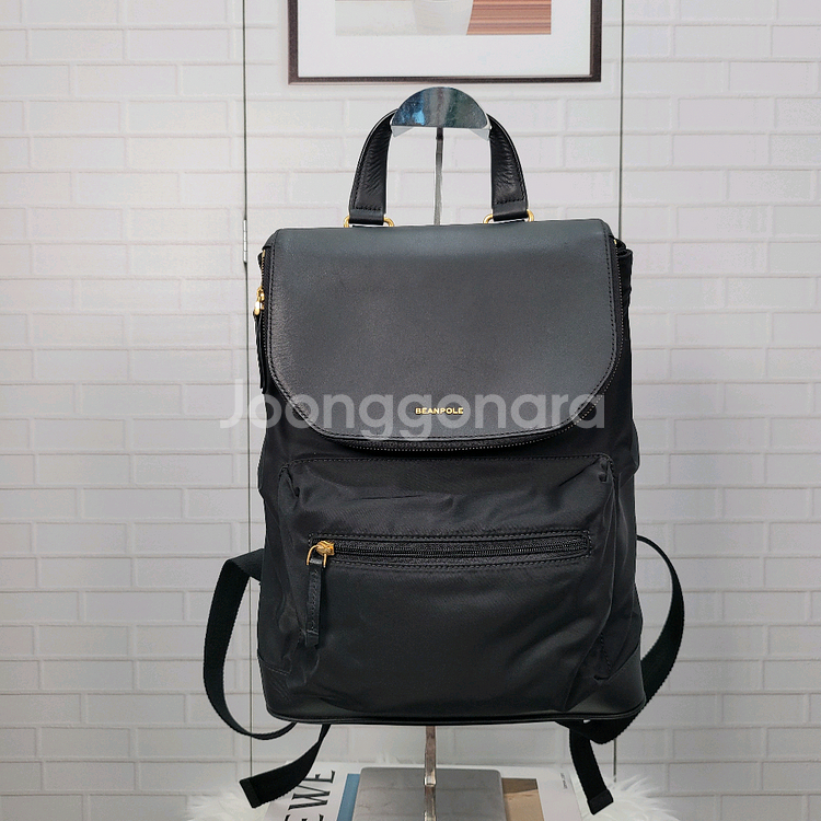 BEANPOLE 빈폴 케이프 배낭 백팩 블랙--0