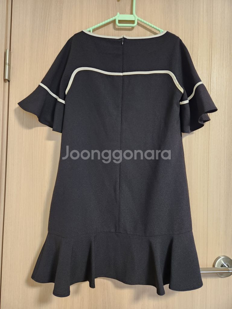 르샵 여자검정반팔원피스 정장원피스--3