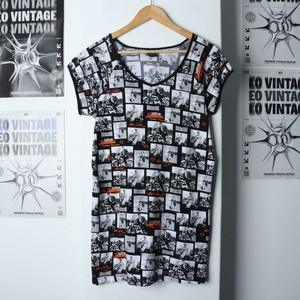 W(2XL) 할리데이비슨 반팔 티셔츠 빅사이즈 브이넥