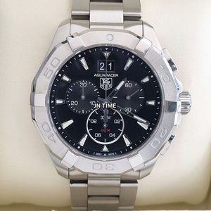 태그호이어 아쿠아레이서 크로노 쿼츠 검판 43mm