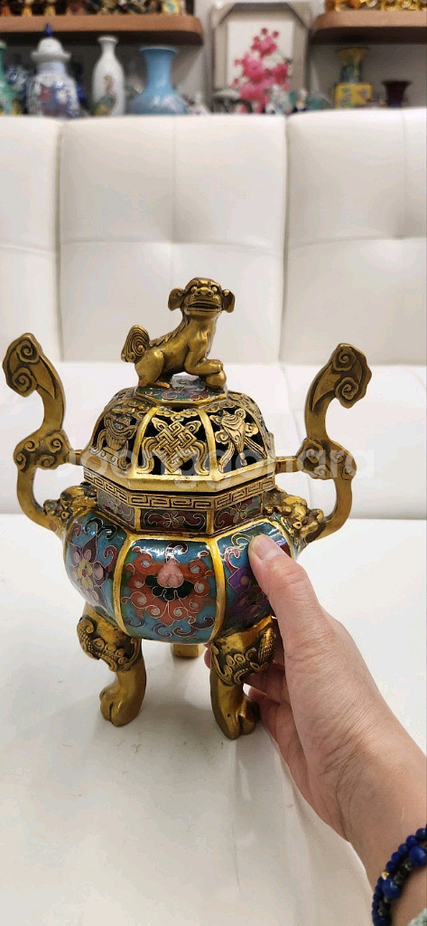 동태범랑 삼족향로--8
