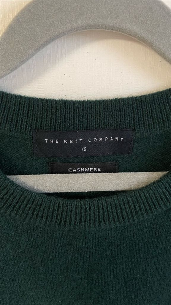 더니트컴퍼니 캐시미어100 니트 XS 다크그린 이미지