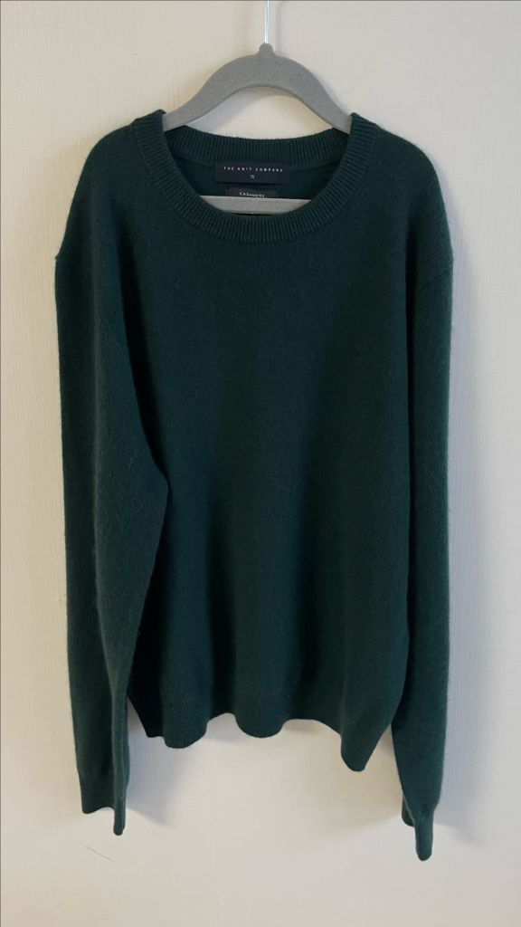 더니트컴퍼니 캐시미어100 니트 XS 다크그린 이미지
