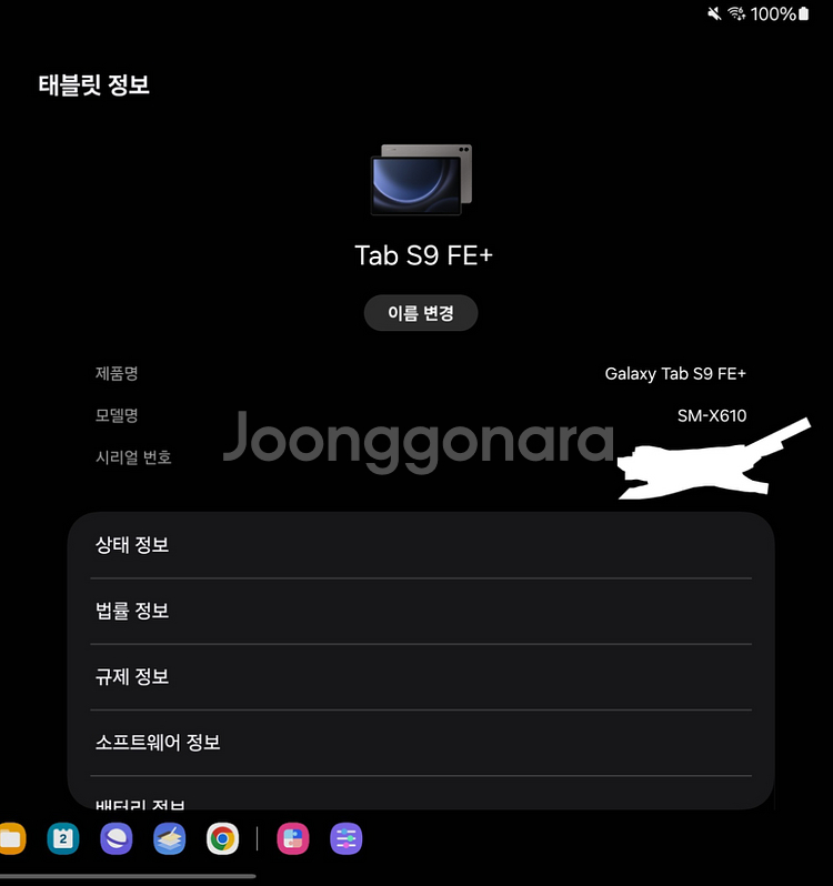 갤럭시 탭 S9 FE 플러스 256 와이파이--5