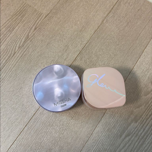 미샤 글로우 레이어링 핏 쿠션 17호 새상품+글로우밤