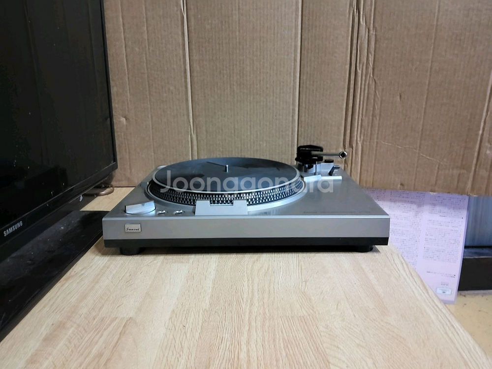 산수이 LP 턴테이블 SR 333 고장품 (오디오 앰프--0