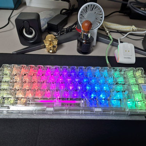 coolkiller ck68 투명 커스텀 키보드