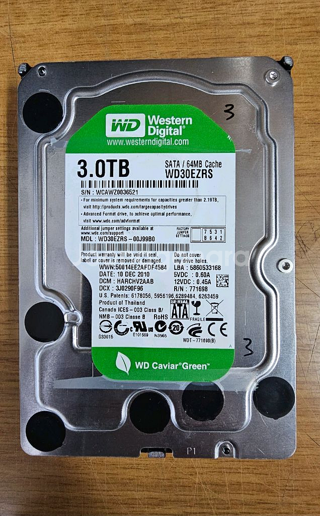 WD 3TB HDD--0