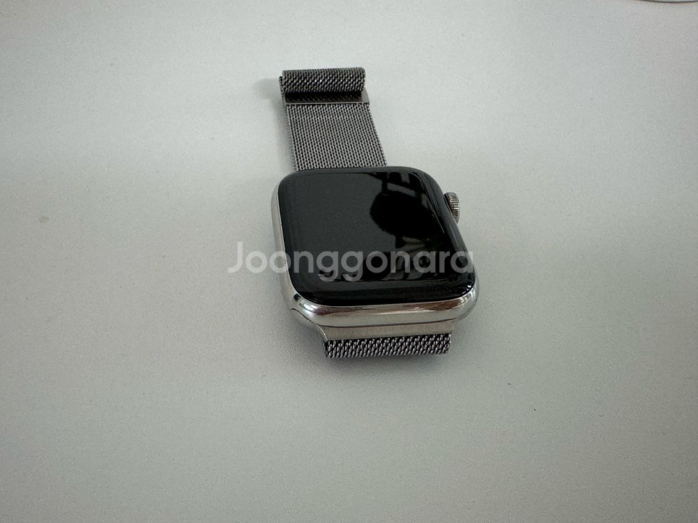 애플워치4 44mm 스테인리스 스틸 LTE--7