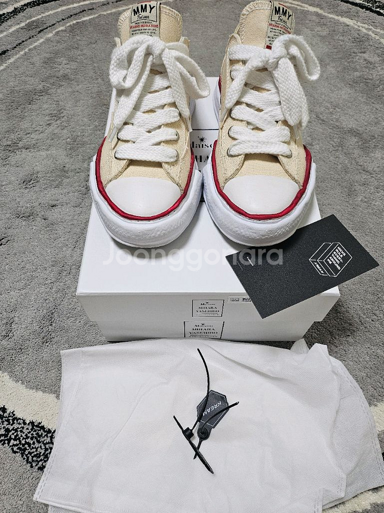 메종 미하라 야스히로 피터슨 OG 솔 캔버스 로우탑--0