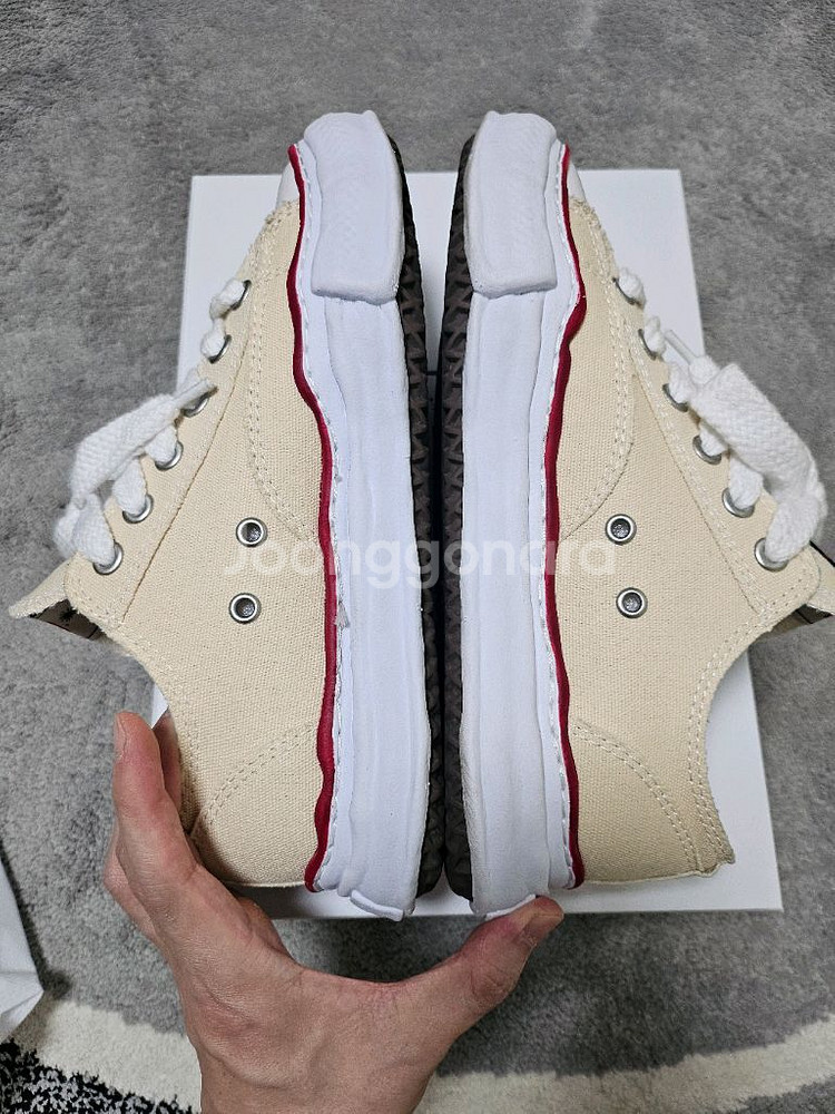 메종 미하라 야스히로 피터슨 OG 솔 캔버스 로우탑--3