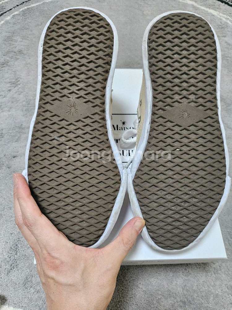 메종 미하라 야스히로 피터슨 OG 솔 캔버스 로우탑--5