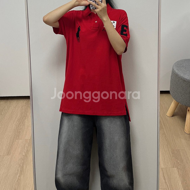 폴로 랄프로렌 KOREA 국대 빅포니 카라 반팔 티셔츠--0