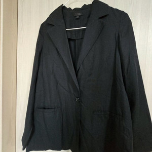 COS 블랙 린넨 자켓