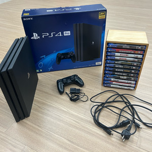ps4 플스4pro 1tb + 타이틀 + 나무케이스