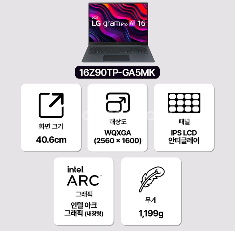 LG 그램 Pro AI 16 판매합니다. 미개봉 새상품--1
