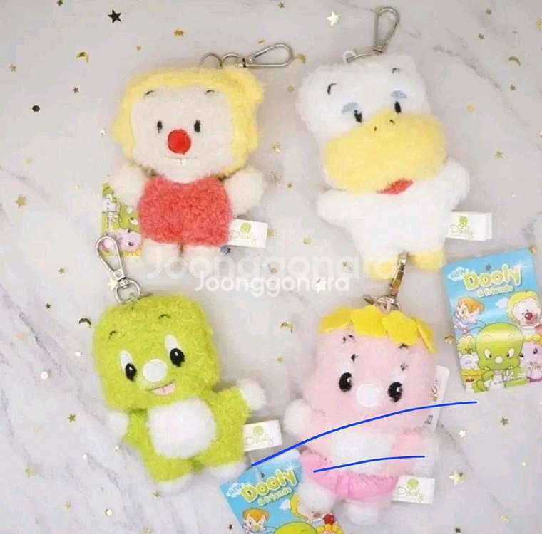 아기공룡 둘리 또치 도우너 공실이 인형 키링 가방고리--0