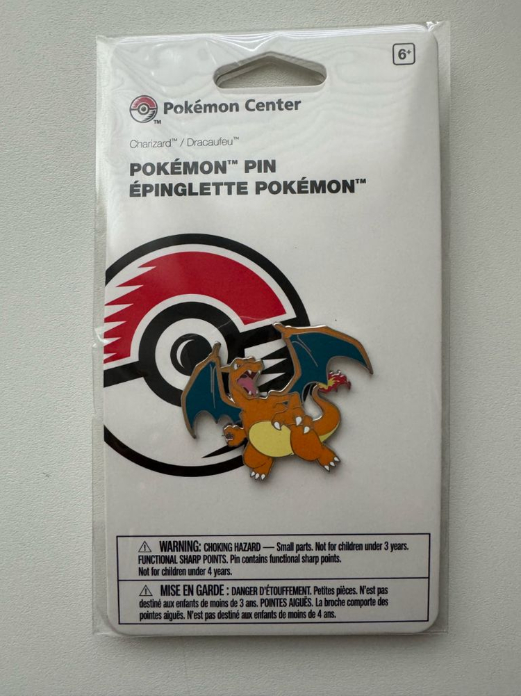 포켓몬센터 리자몽 핀--1