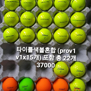타이틀리스트 로스트볼 골프공 prov1 v1x