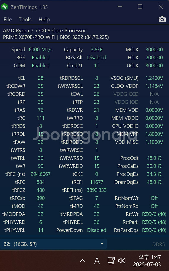 KingBank DDR5 32g|CL28 6000mhz--2