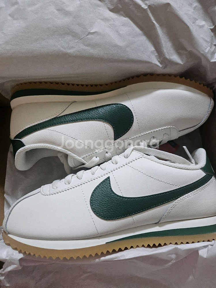 w 나이키 코르테즈 레더 세일 퍼 그린--0