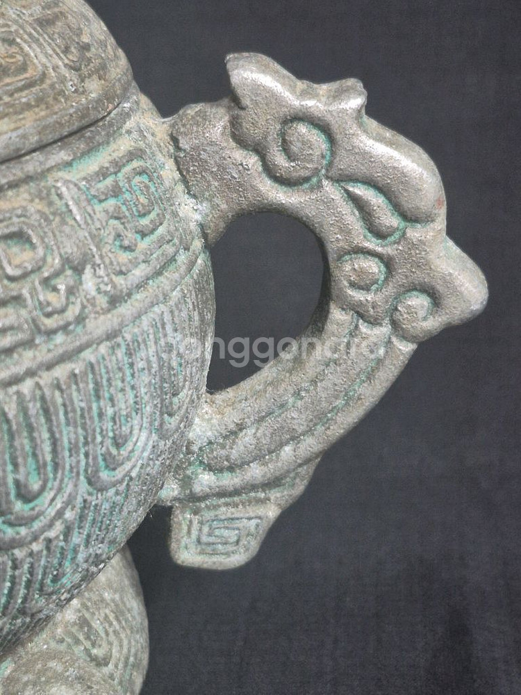 주석 합금 향로. 합.--8