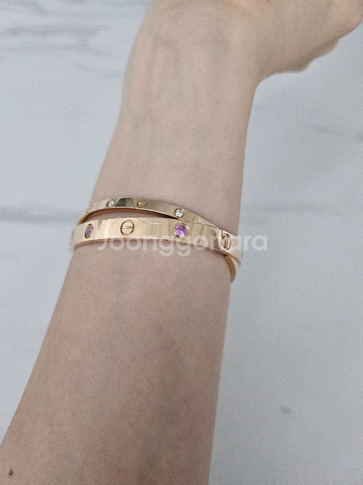 까르띠에 러브 다이아 2줄--2