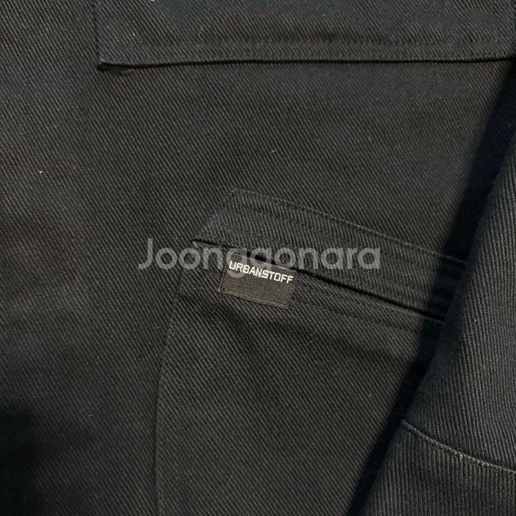 정품 어반스터프 블랙 집업 트러커 자켓--3
