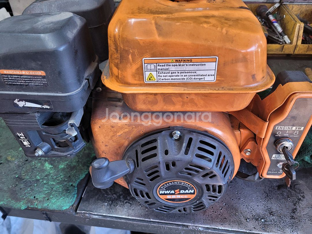 화스단 엔진 7마력 1800rpm 감속 엔진 중고 판매--0