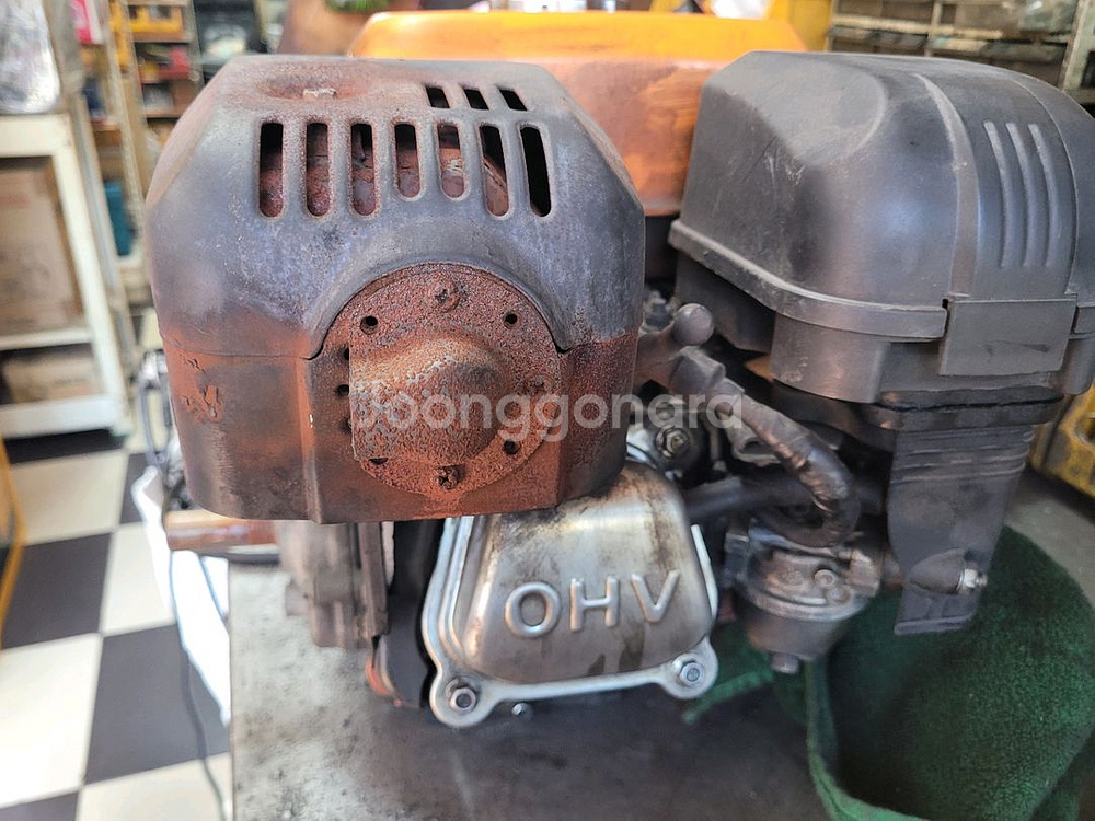 화스단 엔진 7마력 1800rpm 감속 엔진 중고 판매--2