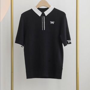 PXG 골프 여성 썸머 베이직1/2 슬리브 반팔 스웨터